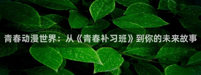 韩漫无遮掩歪歪漫画：青春动漫世界：从《青春补习班》到你的未来故事